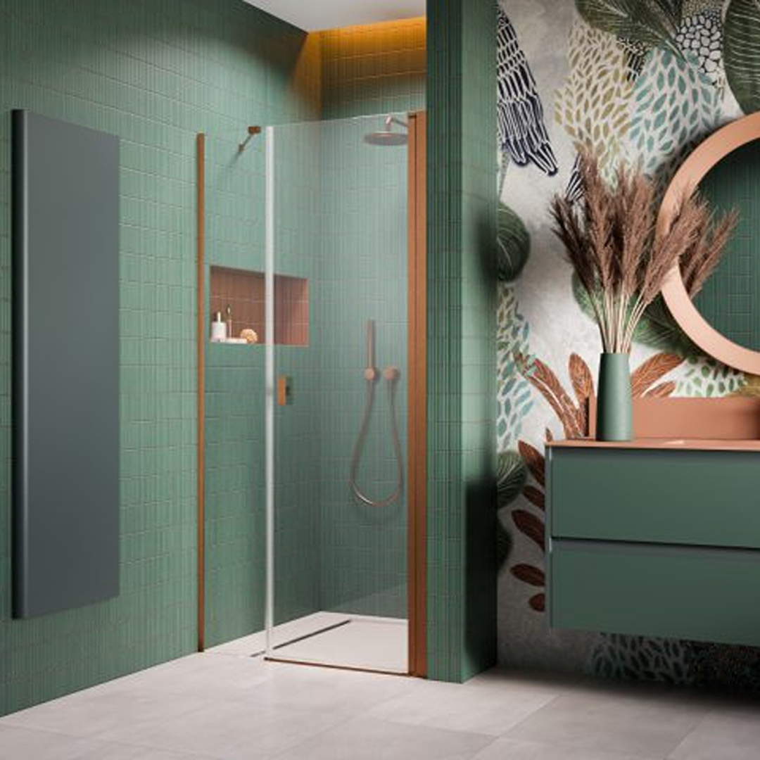 Duschdörr Strømberg Noma 45 med Sidopanel Nisch