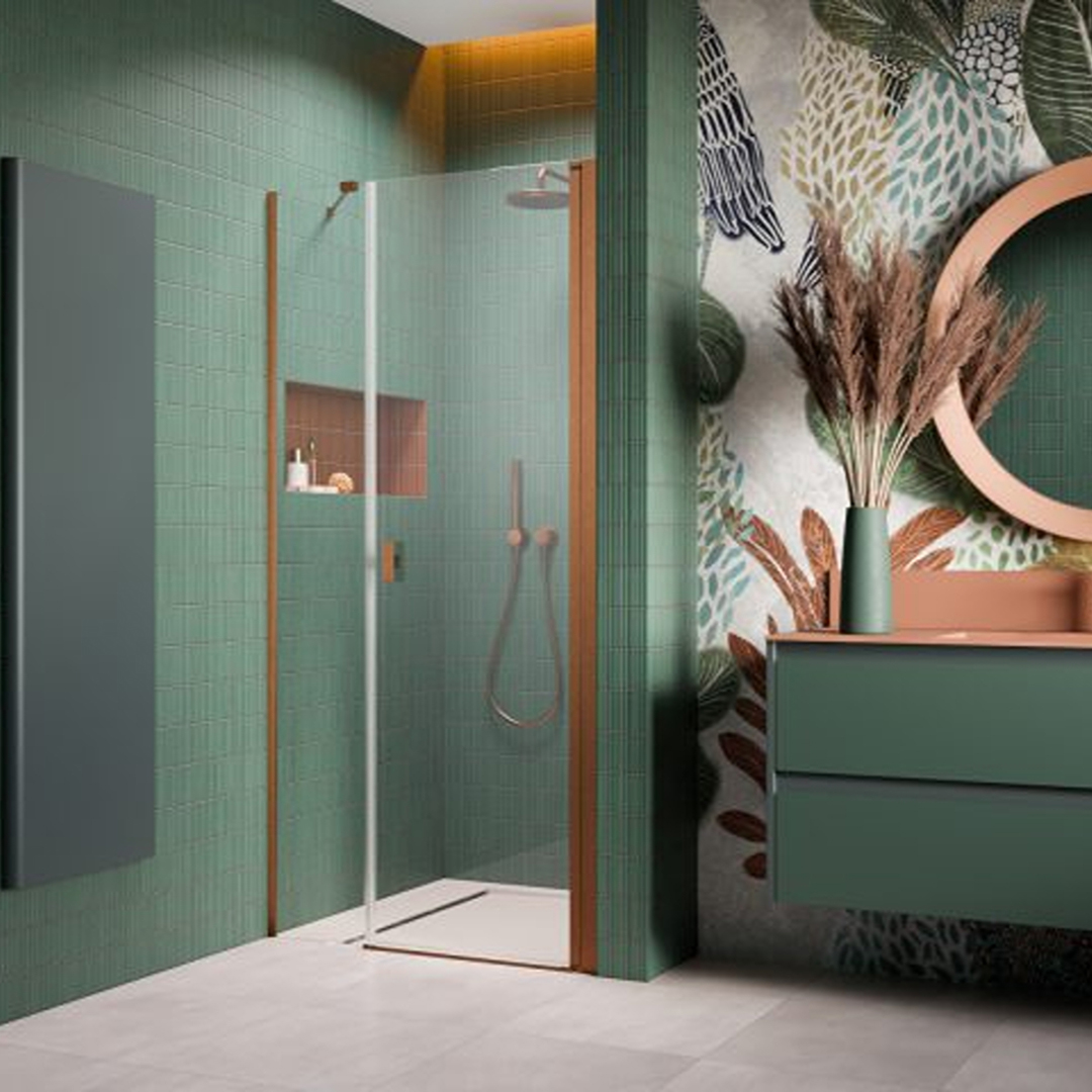 Duschdörr Strømberg Noma 45 med Sidopanel Nisch