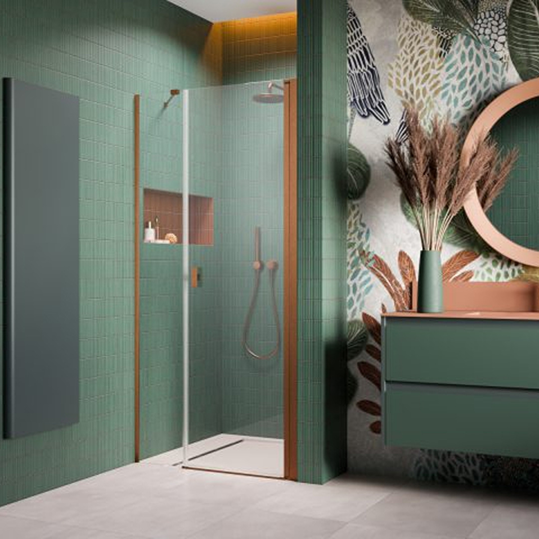 Duschdörr Strømberg Noma 45 med Sidopanel Nisch