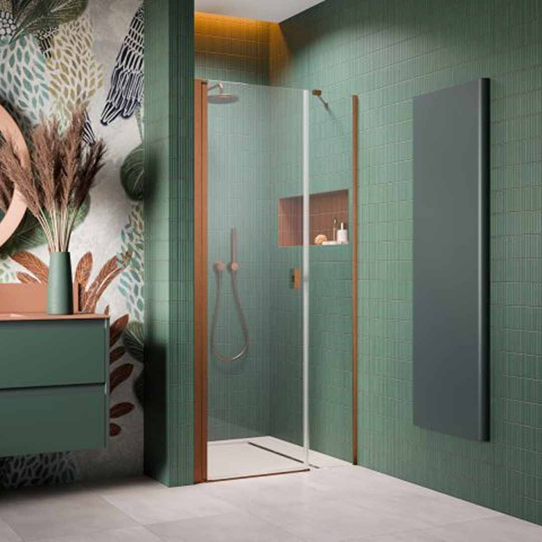 Duschdörr Strømberg Noma 45 med Sidopanel Nisch