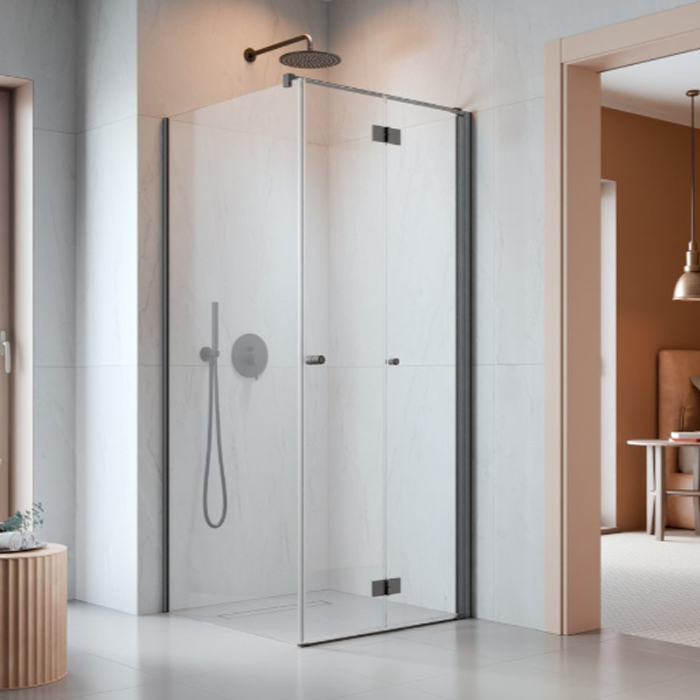 Duschhörn Strømberg Noma 195 Fast Vägg + Vikbar Dörr | badrum - duschar - duschhorn | KakelKungen