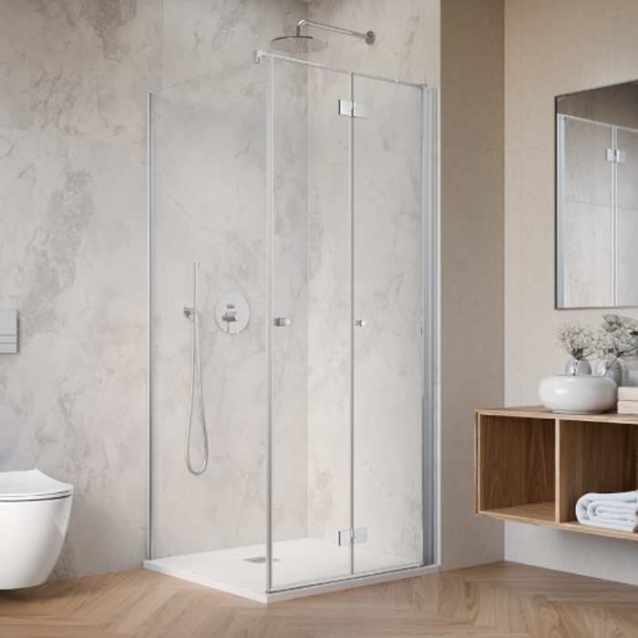 Duschhörn Strømberg Noma 195 Fast Vägg + Vikbar Dörr | badrum - duschar - duschhorn | KakelKungen