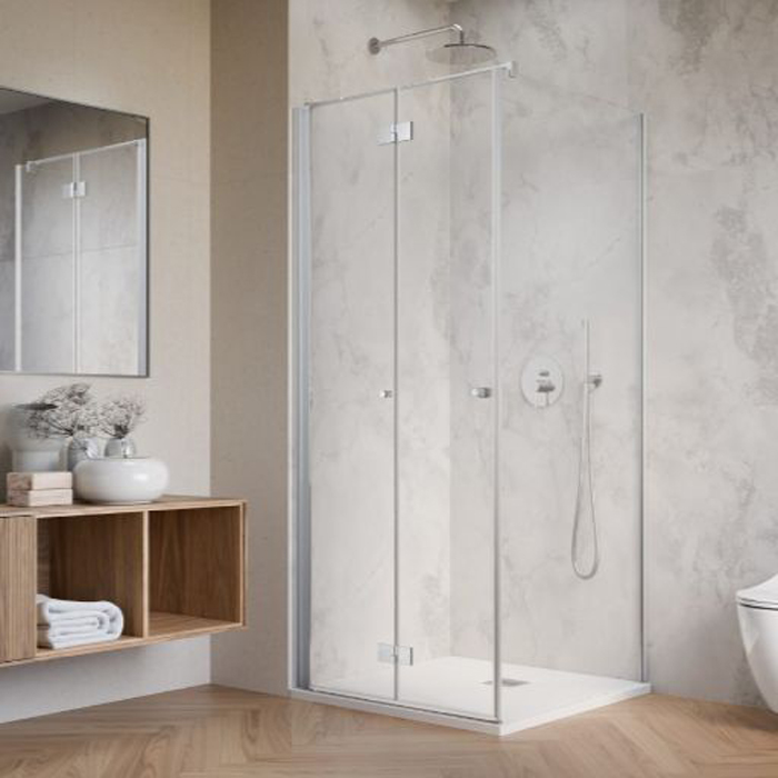 Duschhörn Strømberg Noma 195 Fast Vägg + Vikbar Dörr