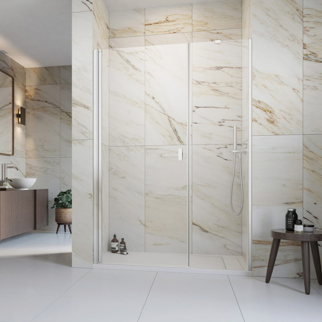 Duschdörr Strømberg Noma 45 med Sidopanel Nisch