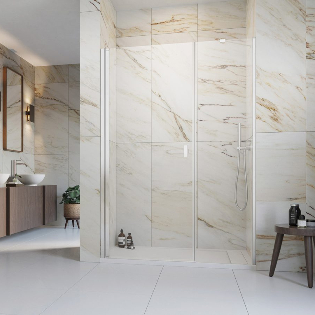 Duschdörr Strømberg Noma 45 med Sidopanel Nisch