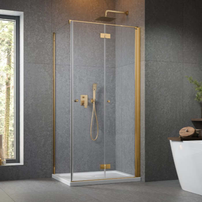 Duschhörn Strømberg Noma 195 Fast Vägg + Vikbar Dörr