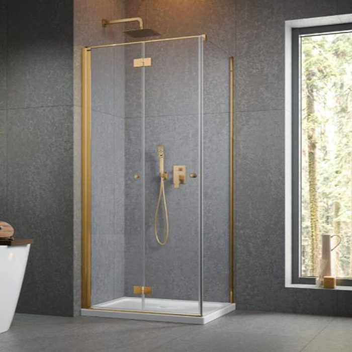 Duschhörn Strømberg Noma 195 Fast Vägg + Vikbar Dörr