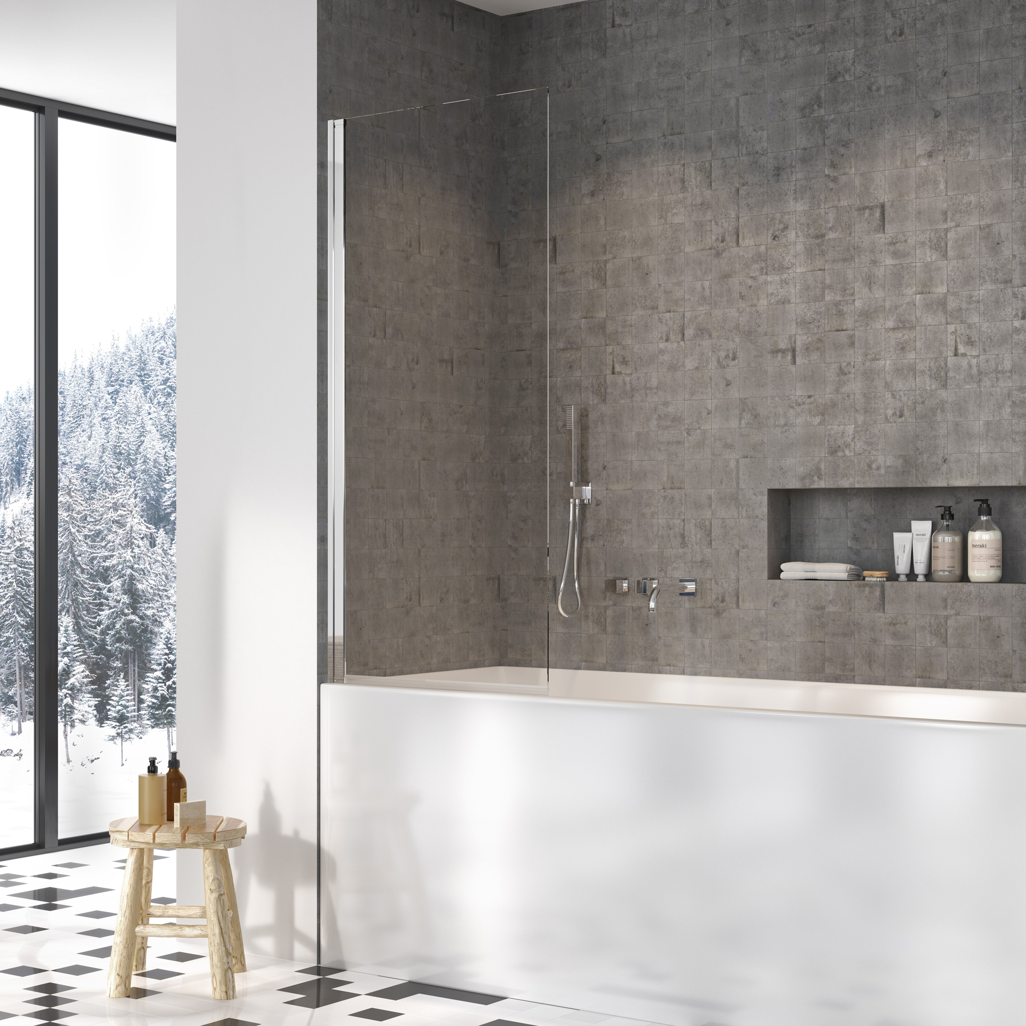 badkarsvägg strømberg noma 70