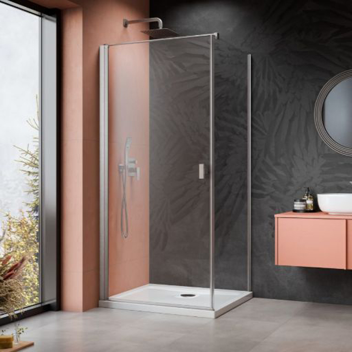 Duschhörn Strømberg Noma 135 Fast Vägg + Dörr | badrum - duschar - duschhorn | KakelKungen