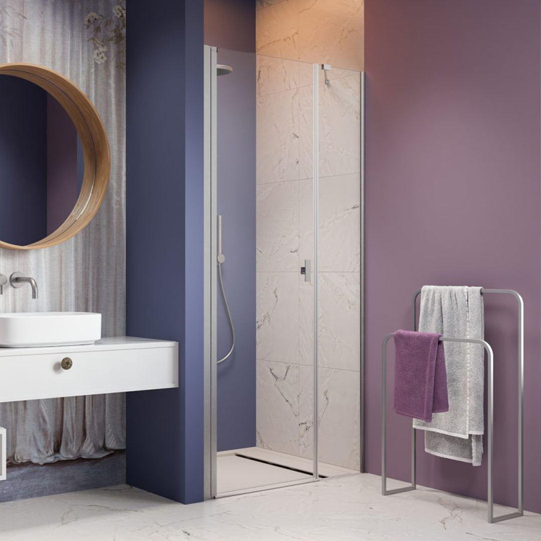 Duschdörr Strømberg Noma 45 med Sidopanel Nisch