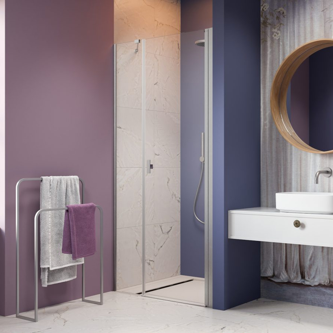 Duschdörr Strømberg Noma 45 med Sidopanel Nisch