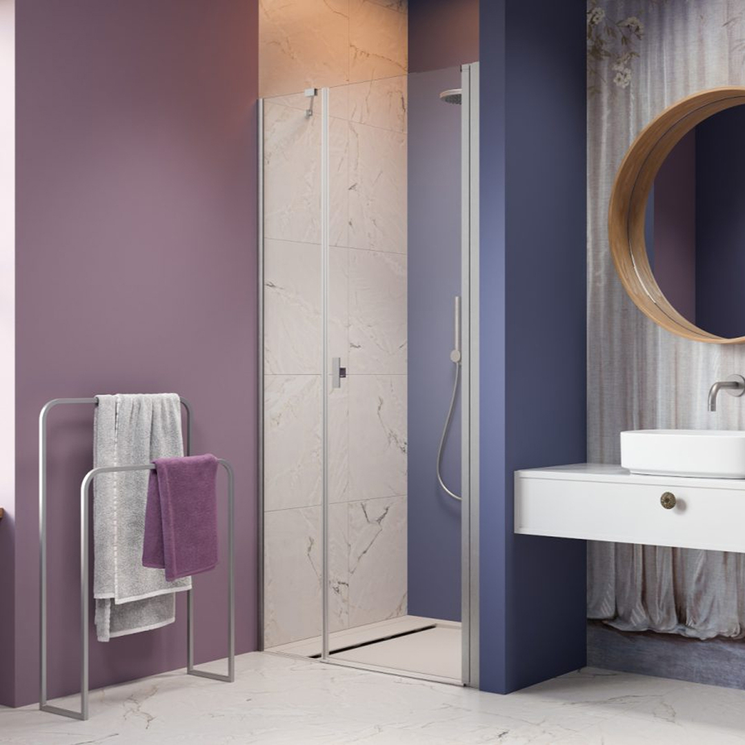 Duschdörr Strømberg Noma 45 med Sidopanel Nisch