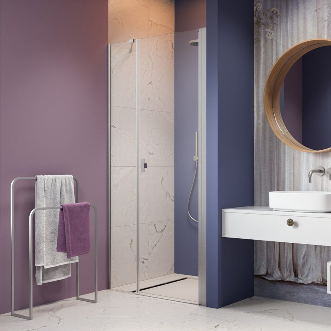 Duschdörr Strømberg Noma 45 med Sidopanel Nisch