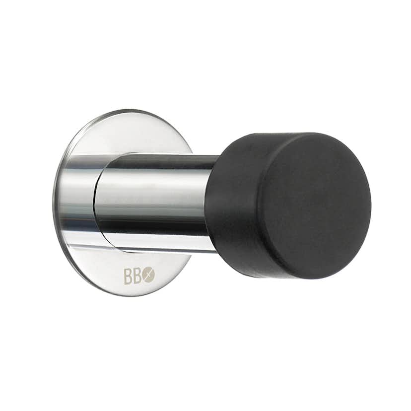 Dørstopper i polert rustfritt stål fra Smedbo