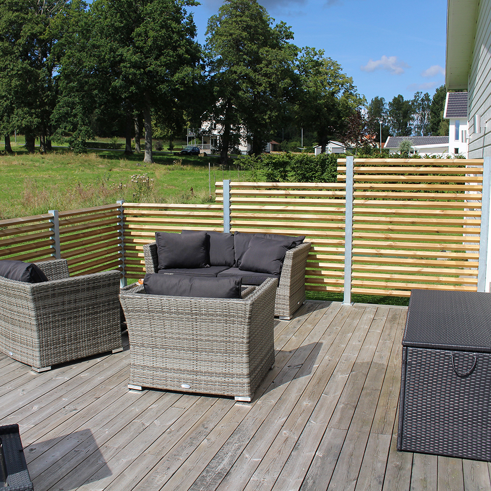 Staketstolpe Wernamo Design Drömminge Höjd: 770 mm, Vit 45 Grader, Hörn