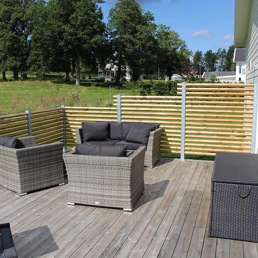 Staketstolpe Wernamo Design Drömminge Höjd: 1270 mm, Svart 45 Grader, Hörn