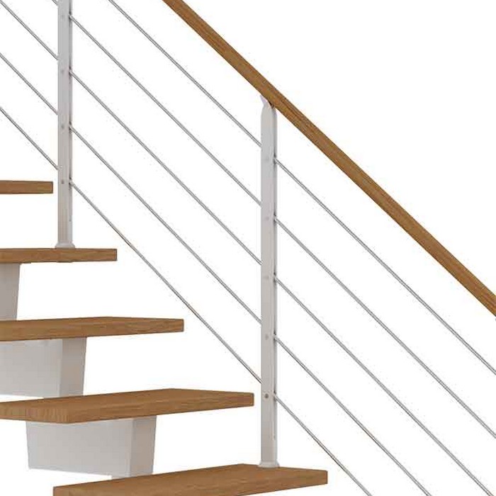 Räcke Dolle Dubai Side2 Design Ek Oljad Vit, Passar till: 11-13 st