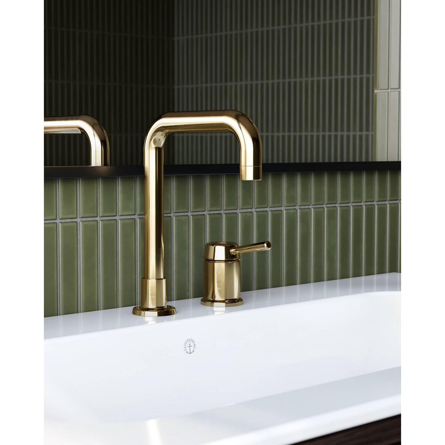 Tvättställskåp Gustavsberg Ducentic 100 cm med Tvättställ i Porslin och Benställning