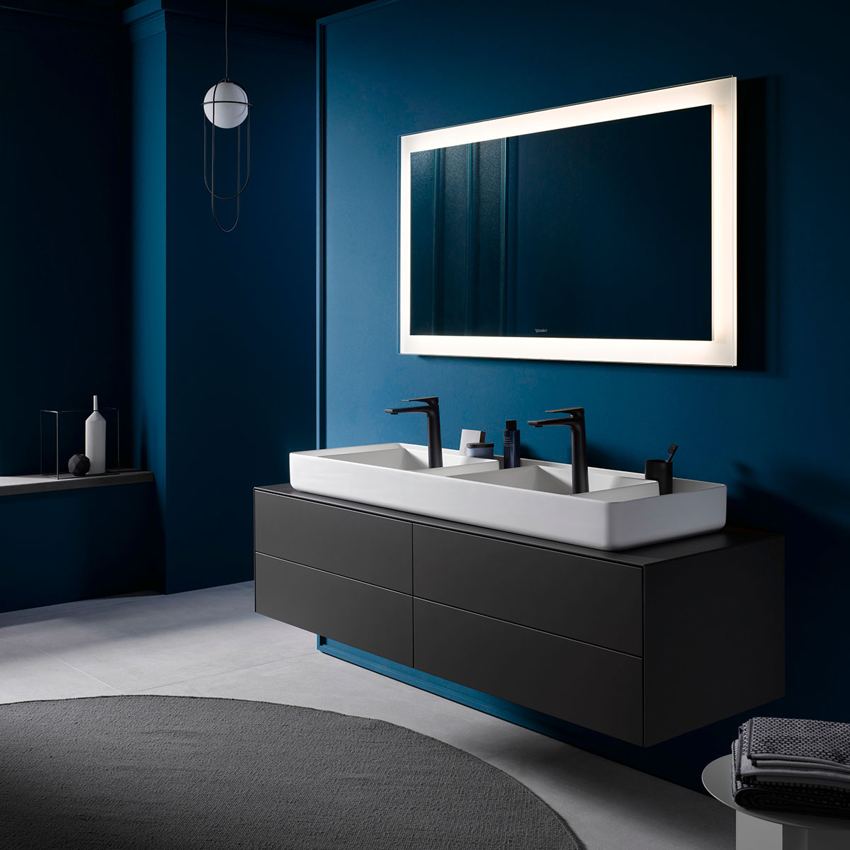 Tvättställ Duravit Bento Starck Box för Placering på Bänkskiva DuroCast Plus