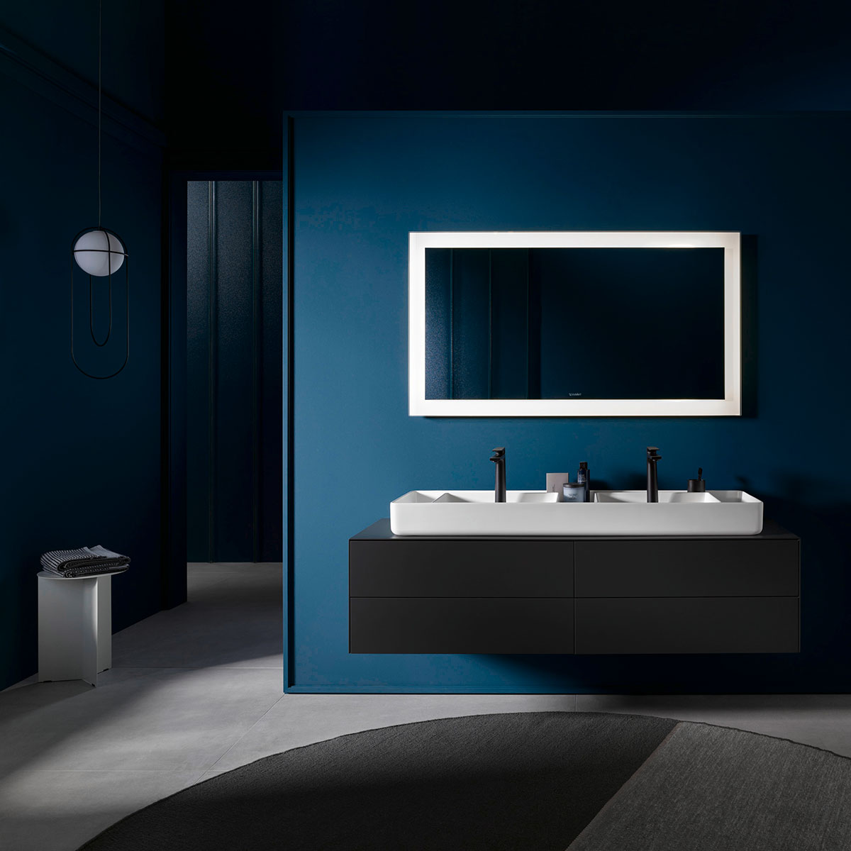 Tvättställ Duravit Bento Starck Box för Placering på Bänkskiva DuroCast Plus