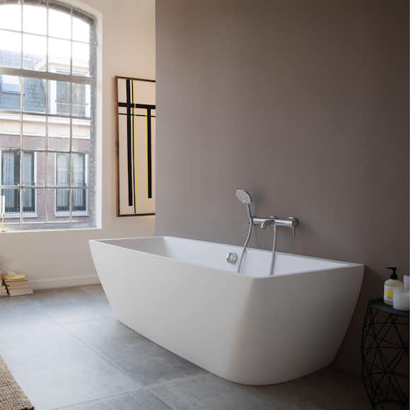 badkar duravit durasquare mot vägg