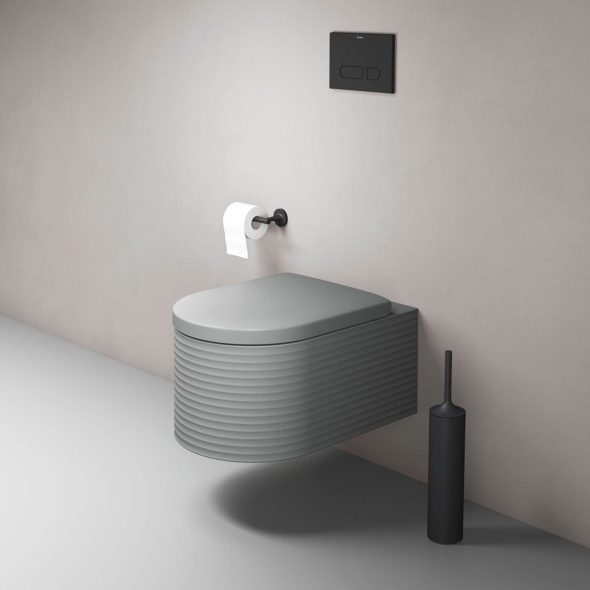 Vägghängd Toalettstol Duravit Millio Grooves
