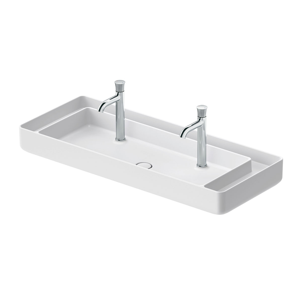 tvättställ duravit bento starck box för placering på bänkskiva durocast plus