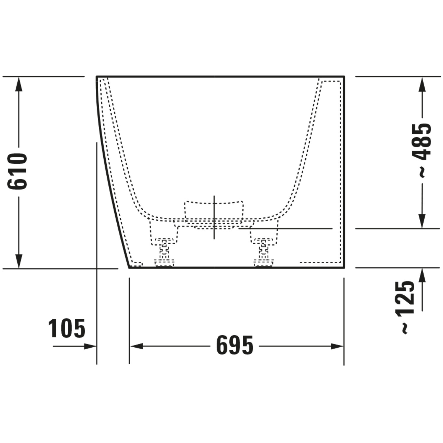 Hörnbadkar Duravit DuraSquare