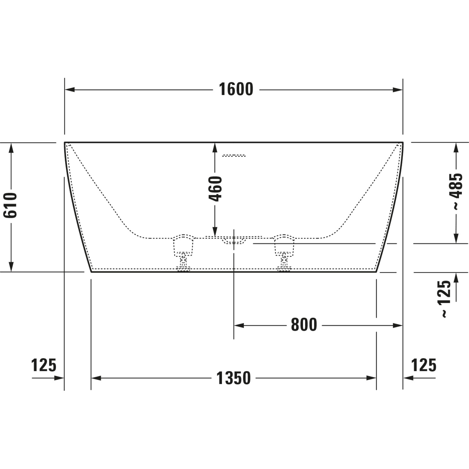 Badkar Duravit DuraSquare S