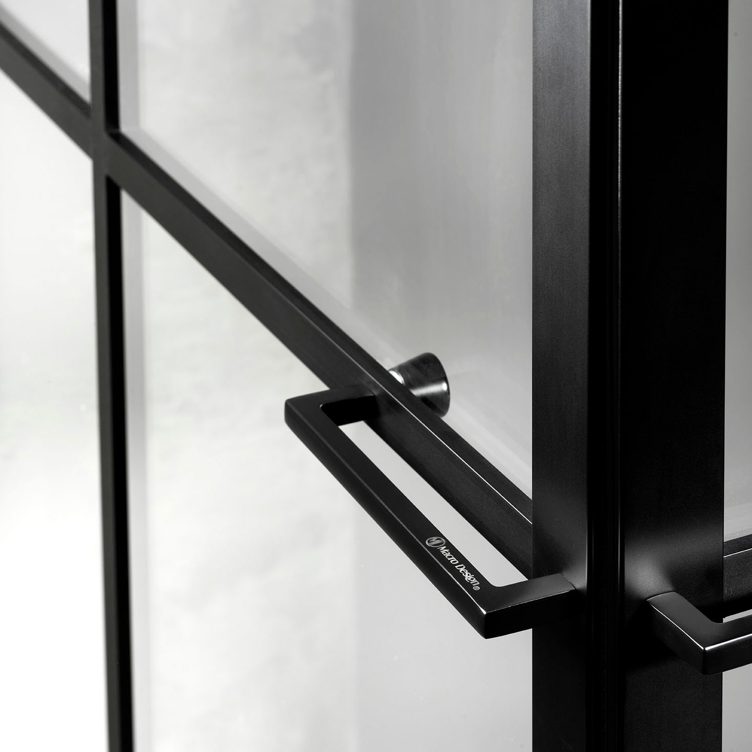 Duschhörn Macro Design Empire Swing Klarglas med Spröjs