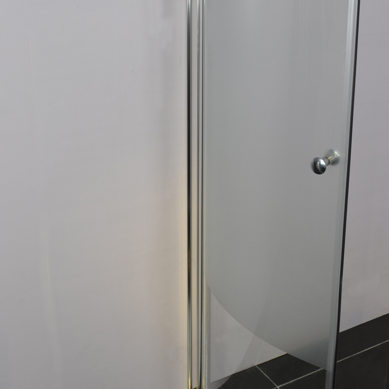 Dusjhjørne Bathlife Ideal Rund Delvis Frostet