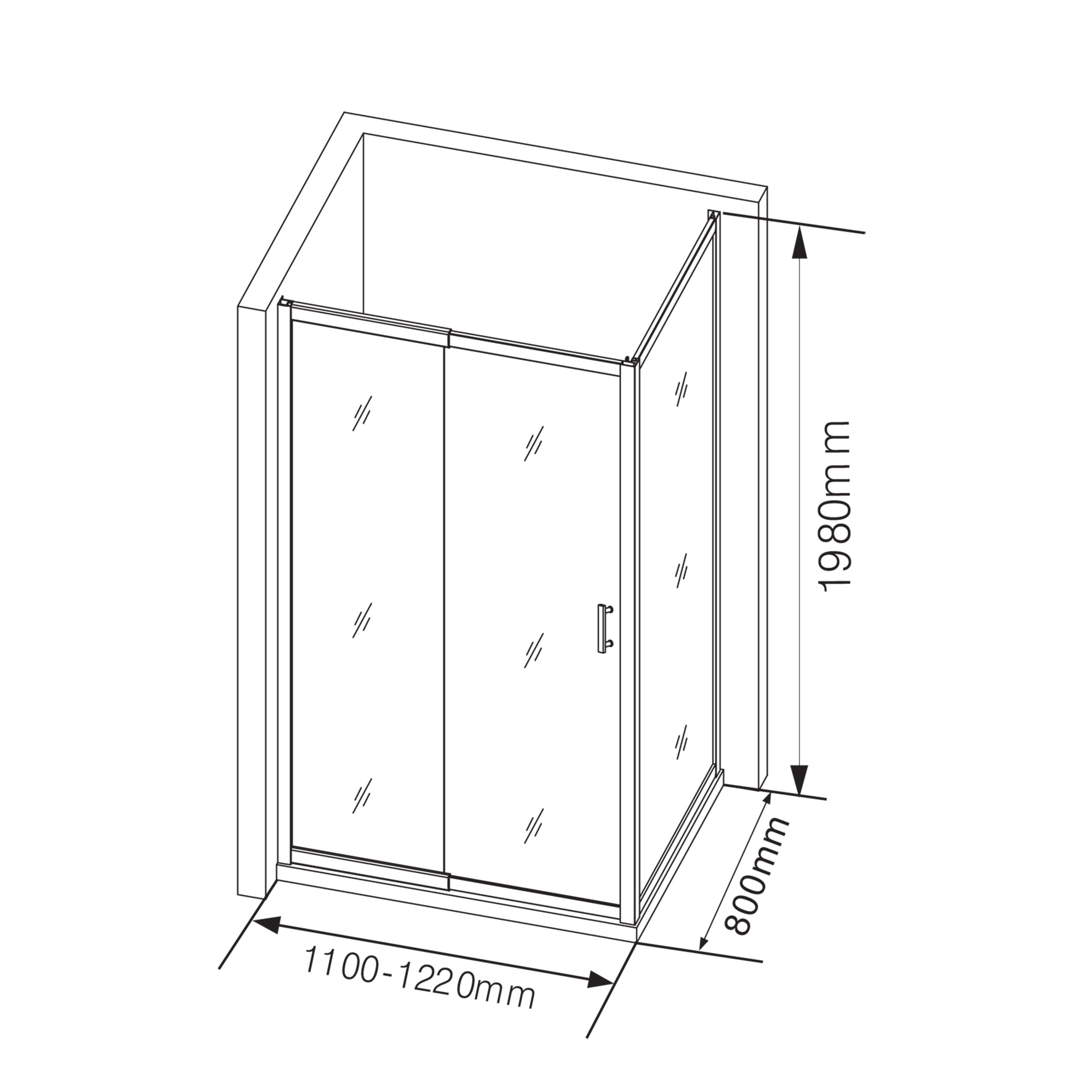 Dusjkabinett Bathlife Living