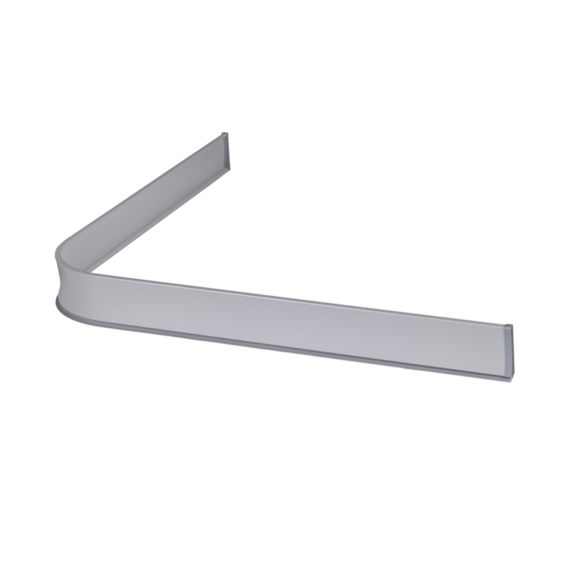 Duschsarg Leijma Stabil L-Form Silver Mått: 130x130 cm