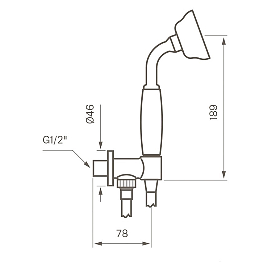Duschset Tapwell Box 300/300 Classic för Inbyggnad