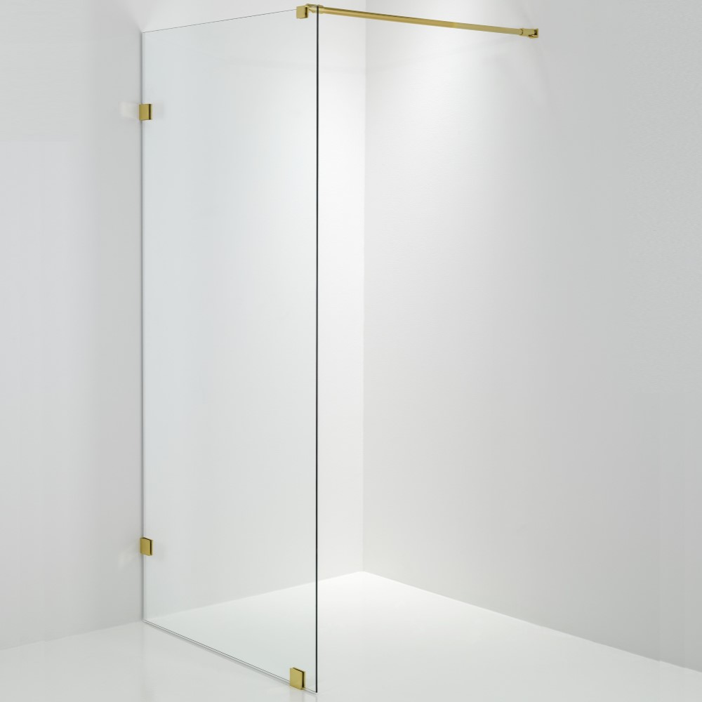 Duschvägg Duschbyggarna Design 790x1913 mm, Guld, Is - Installation/montering finns att köpa till