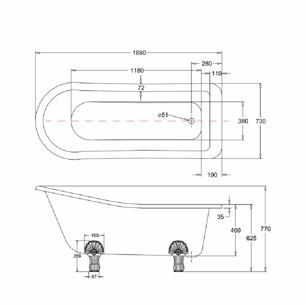 Badekar Burlington Harewood