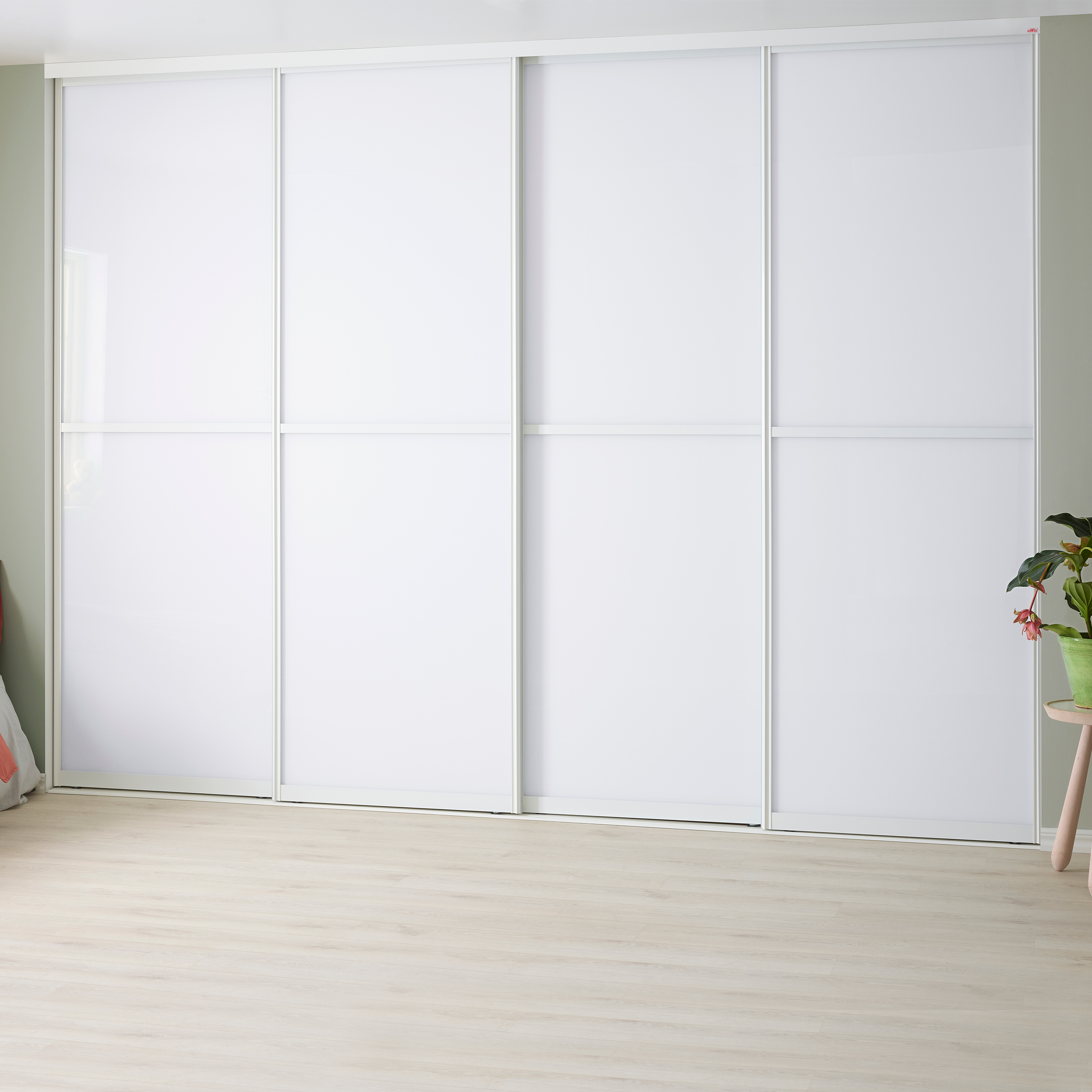 Skyvedør Elfa Forma Duo Speil, Profil: Bronse