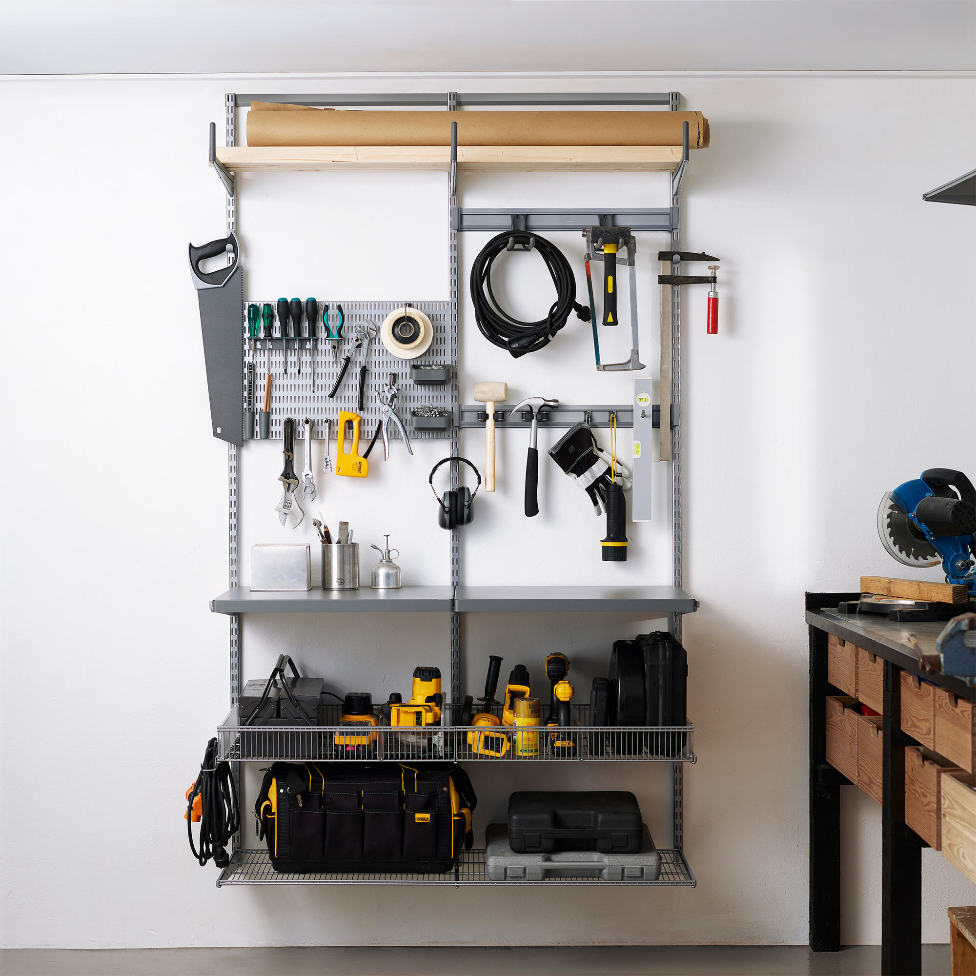 Oppbevaringsløsning Elfa Verktøy Nr 1 Platinum