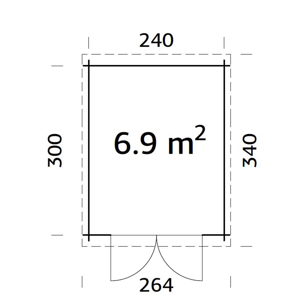 Gjestehytte Palmako Ella 6,9 M2