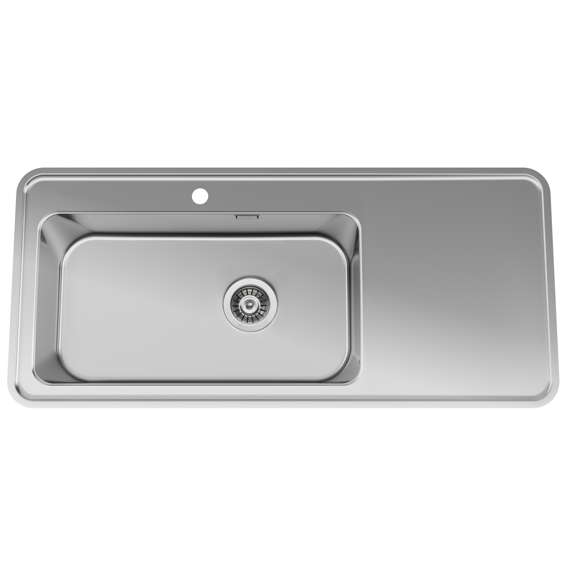 Diskbänk Intra Eligo ELX114SX Manuell Korgventil Vänster