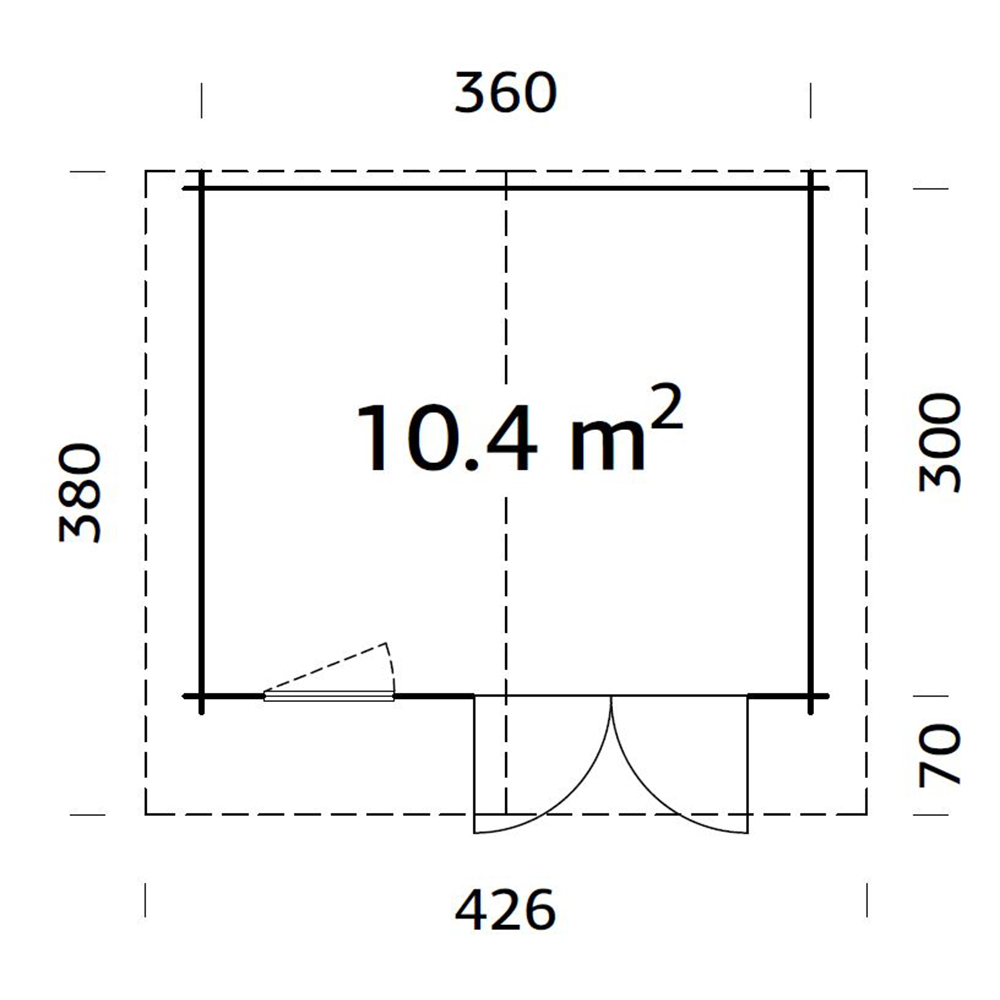 Gjestehytte Palmako Emma 10,4 M2