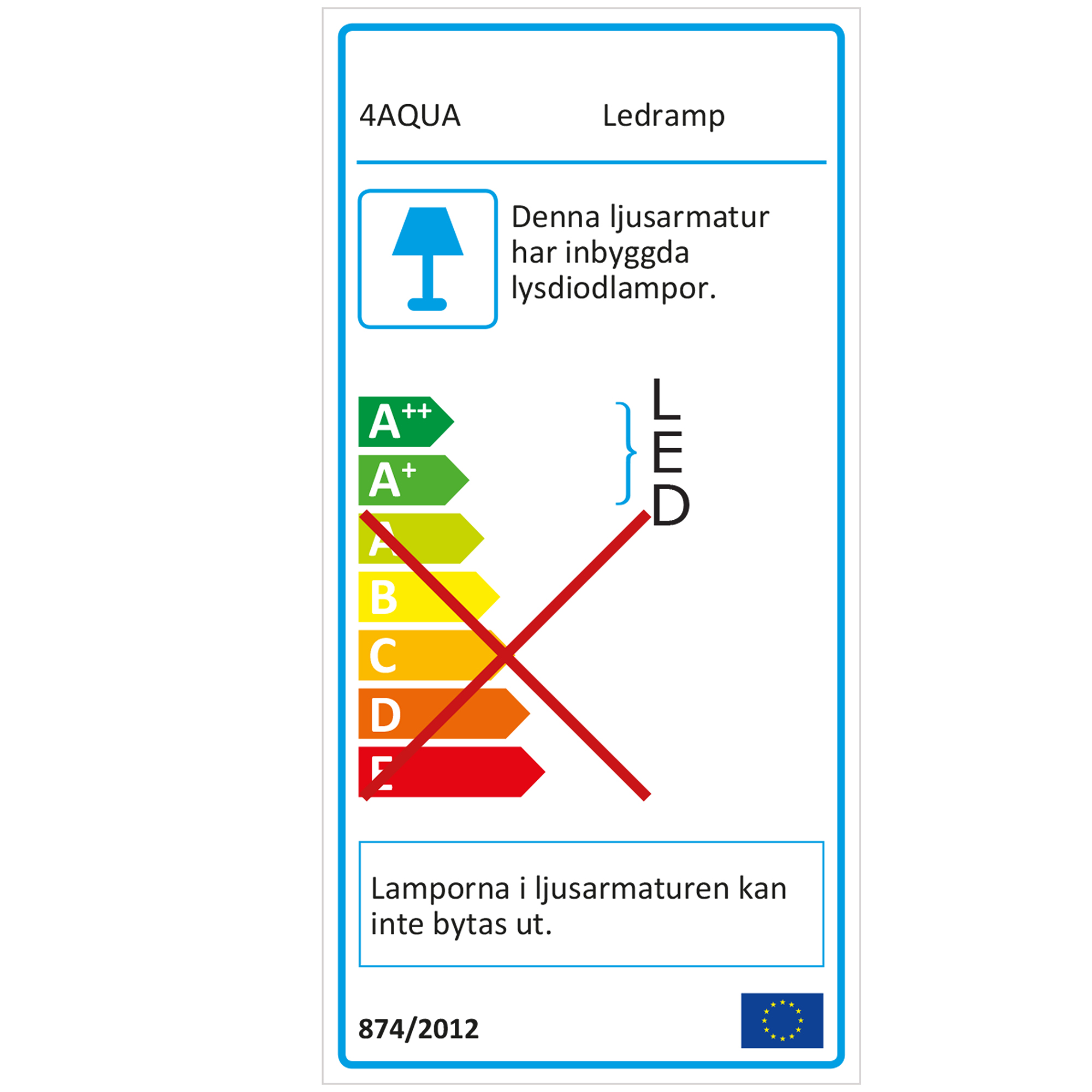 Ljusramp 4AQUA 3 Spottar
