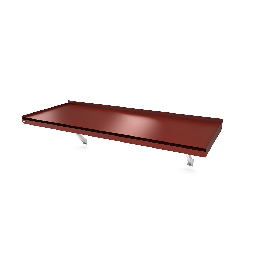 Entrétak Designtak Modern Flat Console 2430 mm Mörkröd 3 Vita COB Led-Lampor, Djup: 1155 mm