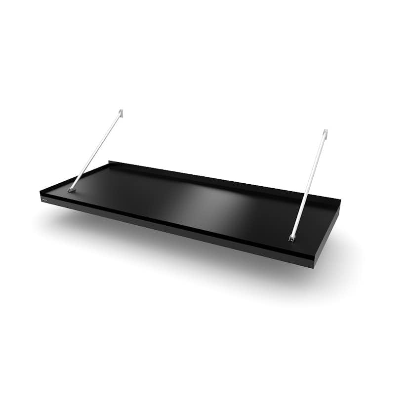 Entrétak Designtak Modern Flat 2430 mm Svart Vita COB Led-Lampor
