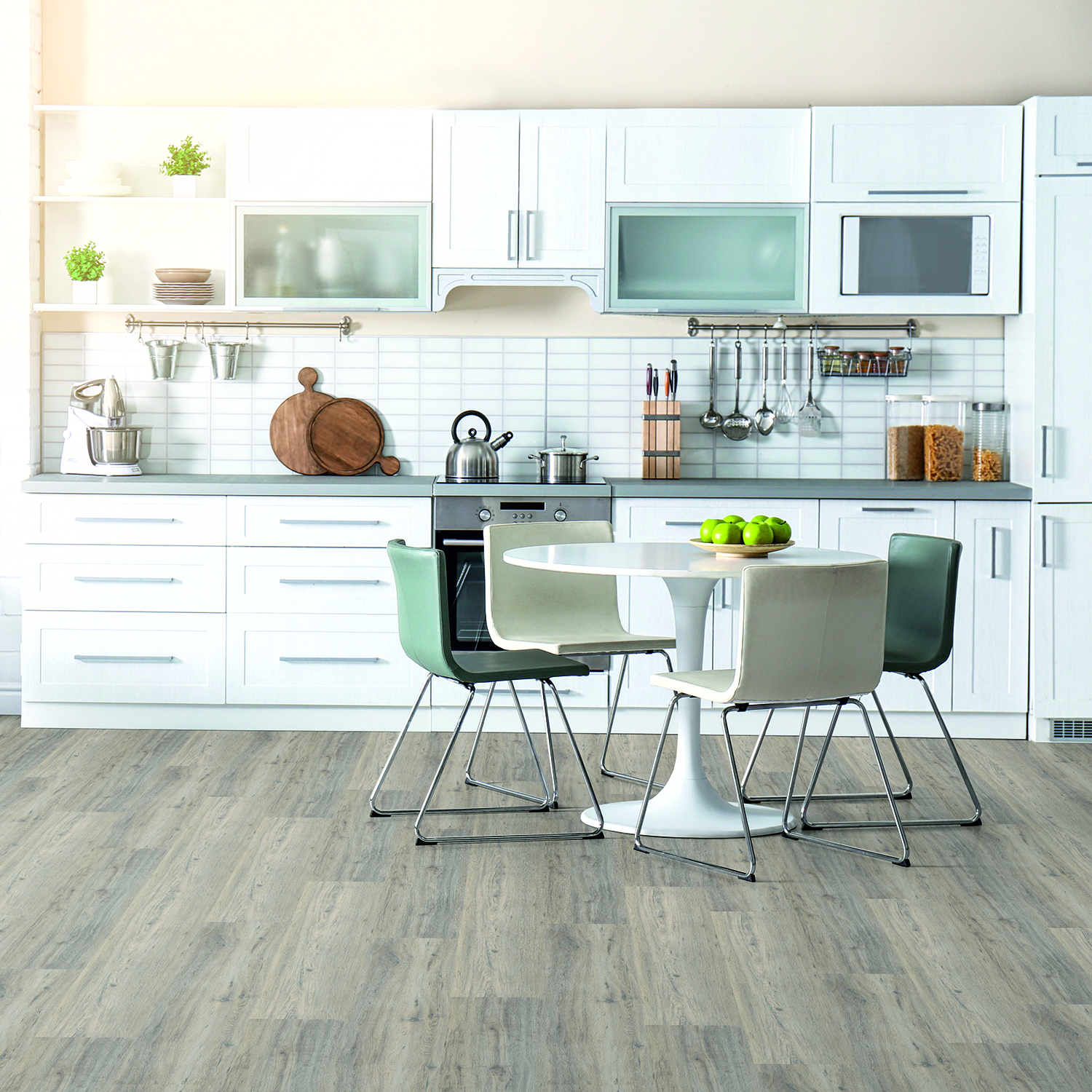 Vinylgulv Aspecta Nordic Oak Sølv Vinylklikk