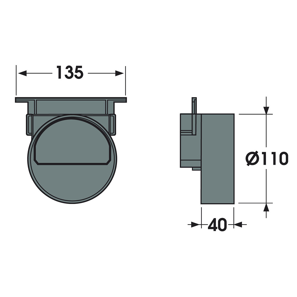 Horisontalt Utløp Dreneringsrenne gop A-15/B-125