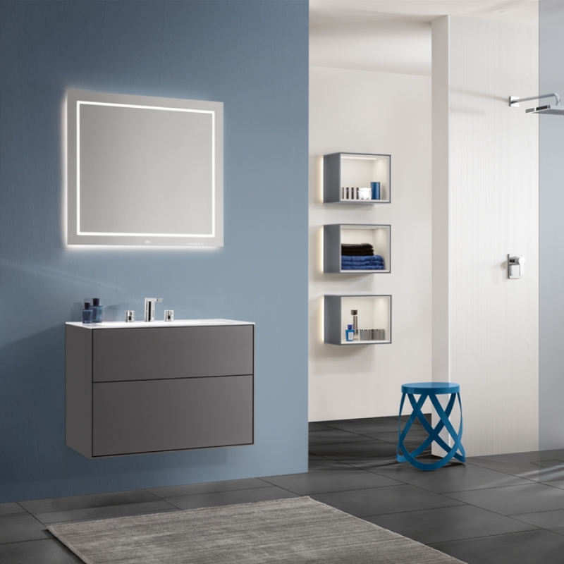 Tvättställsskåp Villeroy & Boch Finion med 2 Lådor för Inbyggt Tvättställ