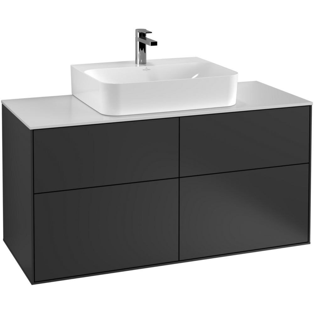 Tv&auml;ttst&auml;llssk&aring;p Villeroy & Boch Finion med 4 L&aring;dor och B&auml;nkskiva f&ouml;r Centrerat Tv&auml;ttst&auml;ll