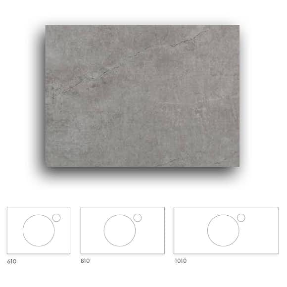 Bänkskiva Macro Design Crown+ Dekton 1010 till Tvättställsskåp Crown