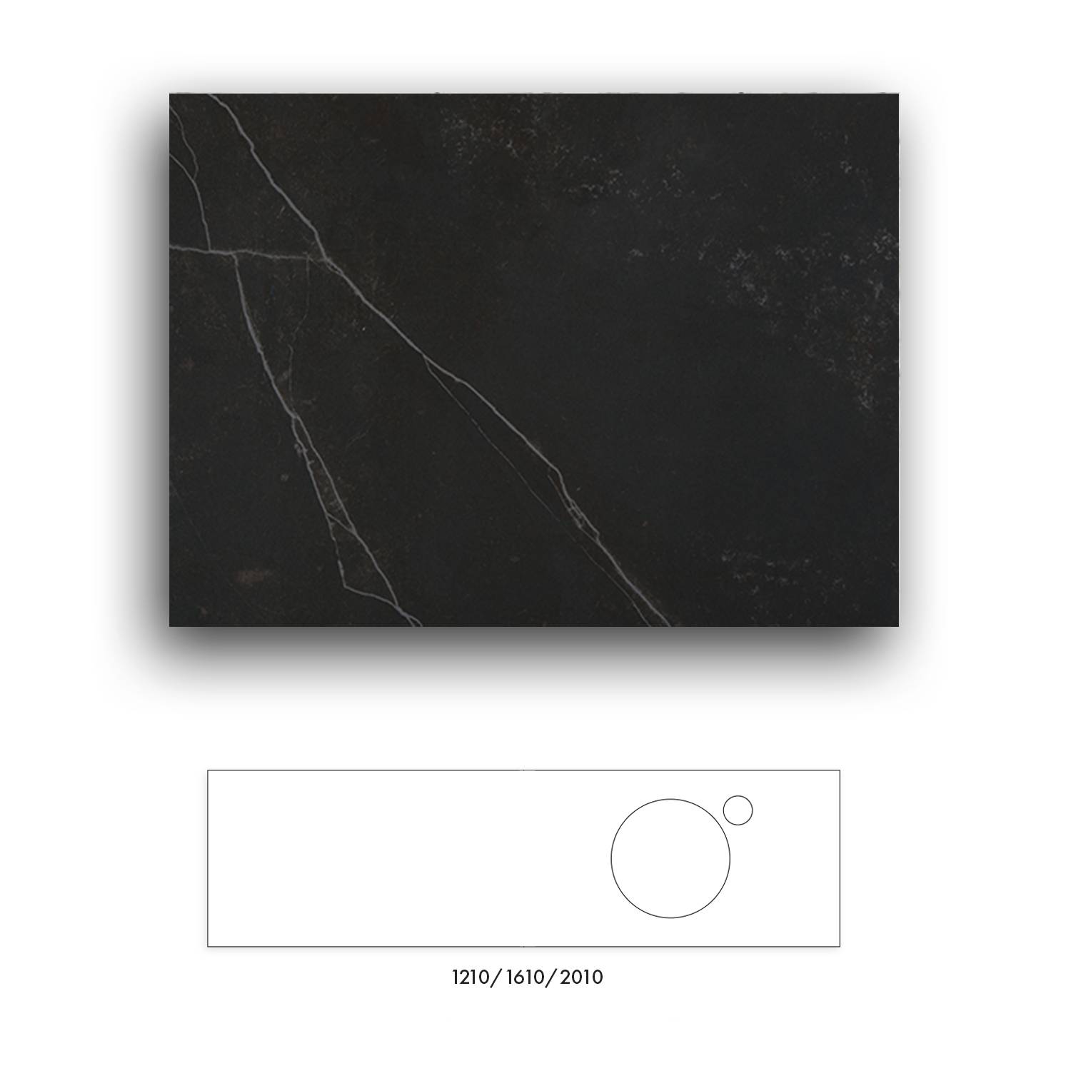 Bänkskiva Macro Design Crown+ Dekton 2010 till Tvättställsskåp Crown | badrum - badrumsmobler - bankskivor | KakelKungen